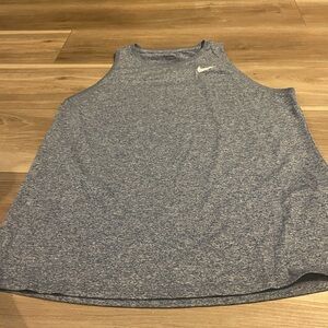 Nike Women's Heathered Blue Tank Top